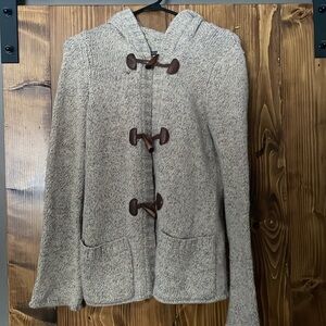 American Eagle Outfitters Knit Toggle Jacket - Gray
